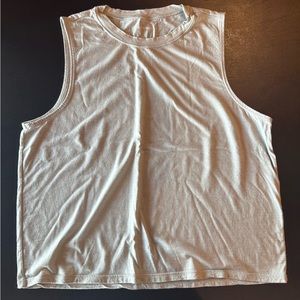 Outdoor Voices Merino Muscle Tank in Stone - size L